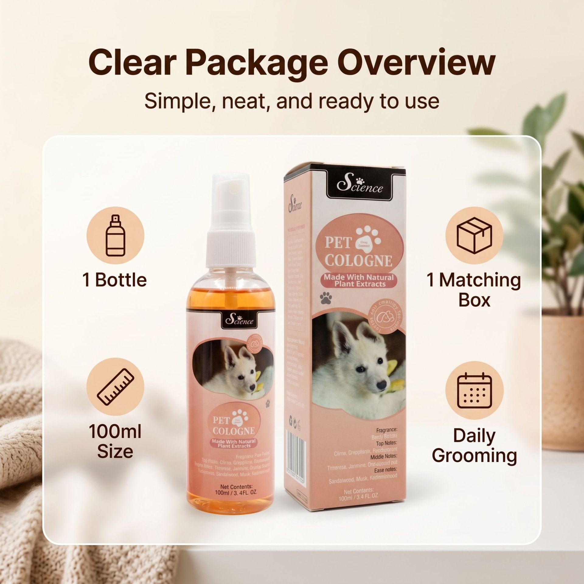 100 MLPet Odor Eliminator Spra - Perfume Fragrance Shampoo review and price