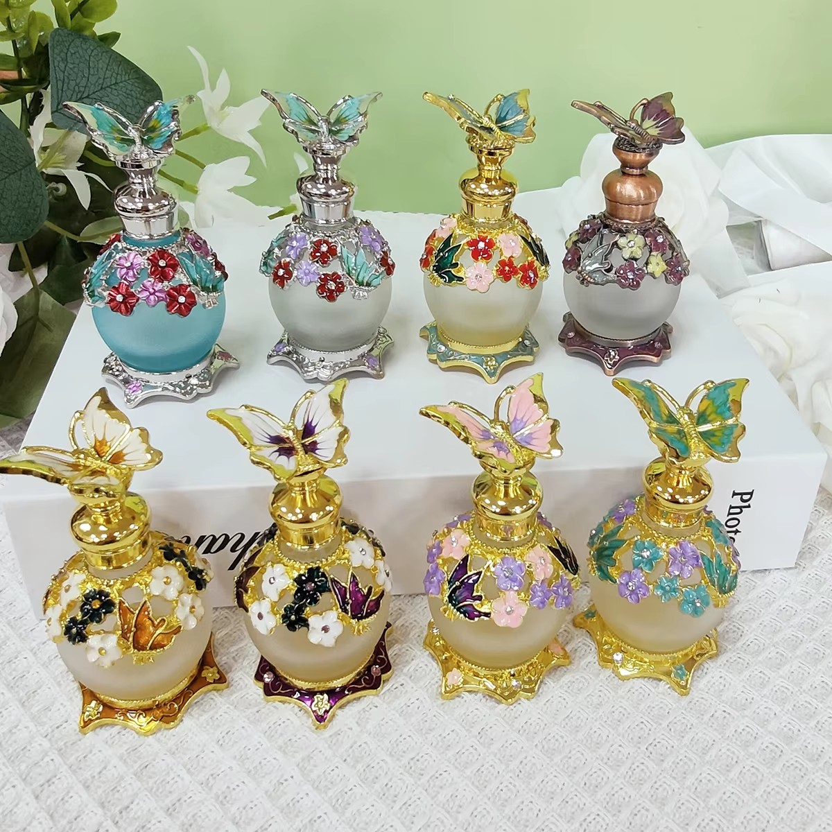15ml Metal Butterfly Refillabl - Perfume Fragrance Attar review and price