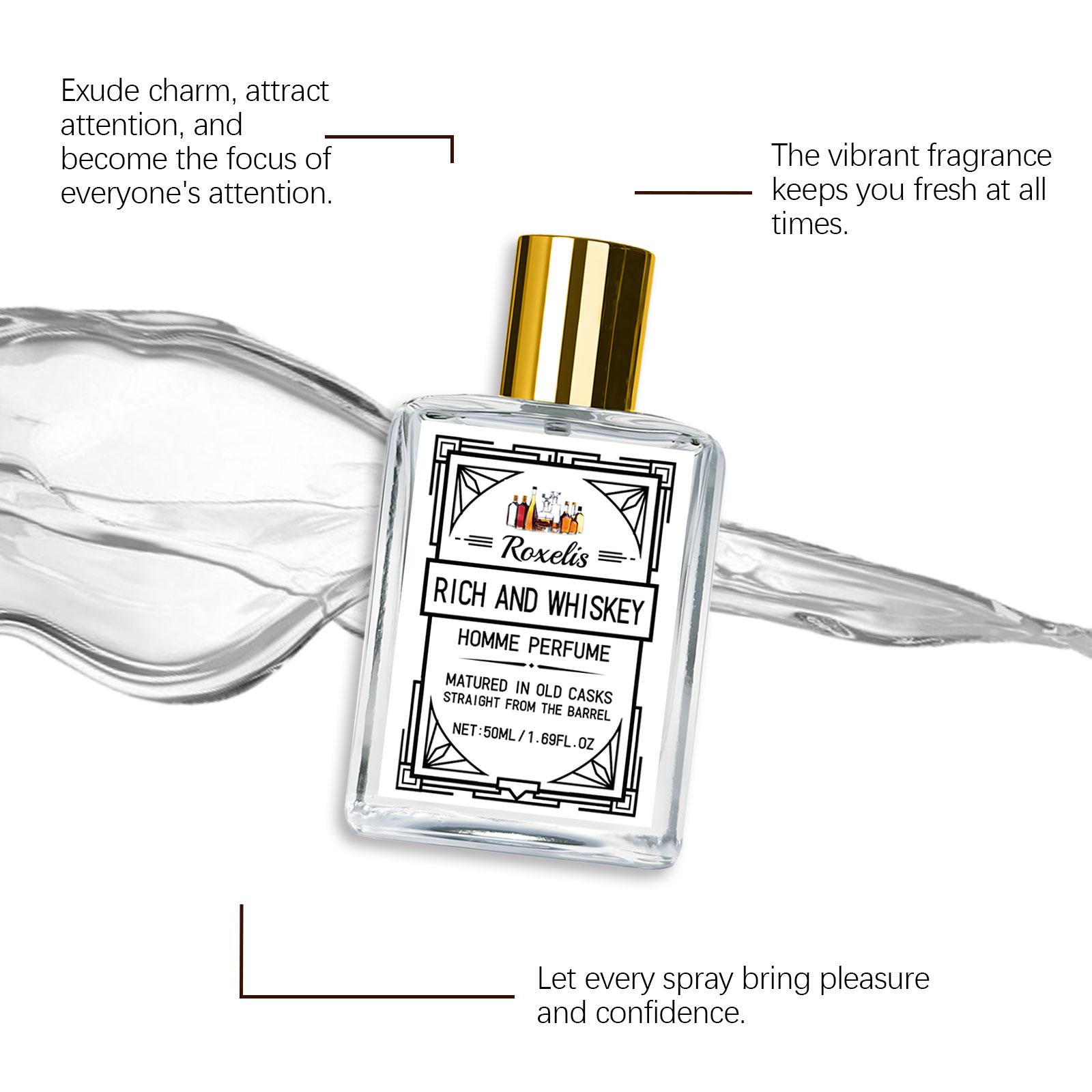 Roxelis 50ml Charm Whisky Men' - Perfume Fragrance Dupe review and price